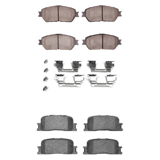 R1 Concepts® - Optimum OEp Front and Rear Brake Pad Set