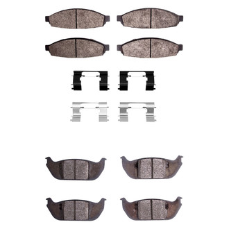 R1 Concepts® - Optimum OEp Front and Rear Brake Pad Set