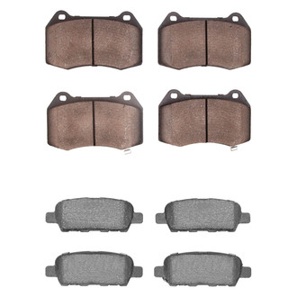 R1 Concepts® - Optimum OEp Front and Rear Brake Pad Set