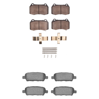 R1 Concepts® - Optimum OEp Front and Rear Brake Pad Set