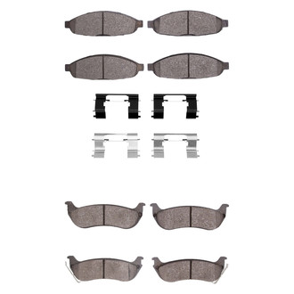 R1 Concepts® - Optimum OEp Front and Rear Brake Pad Set