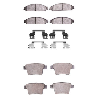 R1 Concepts® - Optimum OEp Front and Rear Brake Pad Set
