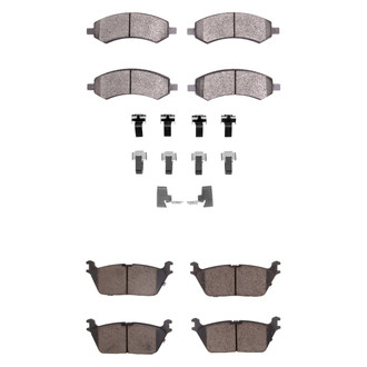 R1 Concepts® - Optimum OEp Front and Rear Brake Pad Set