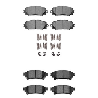 R1 Concepts® - Optimum OEp Front and Rear Brake Pad Set