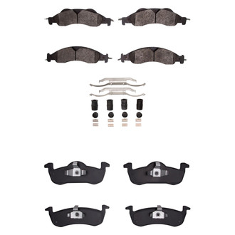 R1 Concepts® - Optimum OEp Front and Rear Brake Pad Set