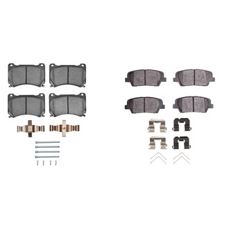 R1 Concepts® - Optimum OEp Front and Rear Brake Pad Set