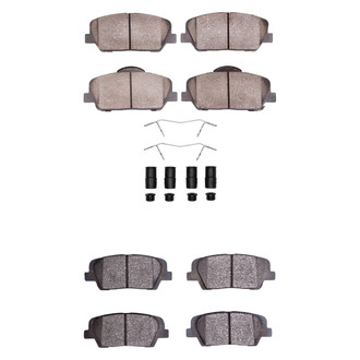 R1 Concepts® - Optimum OEp Front and Rear Brake Pad Set