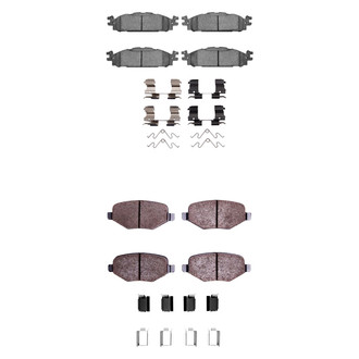 R1 Concepts® - Optimum OEp Front and Rear Brake Pad Set