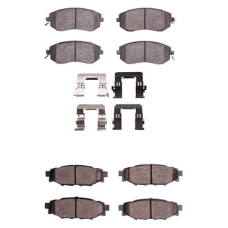 R1 Concepts® - Optimum OEp Front and Rear Brake Pad Set