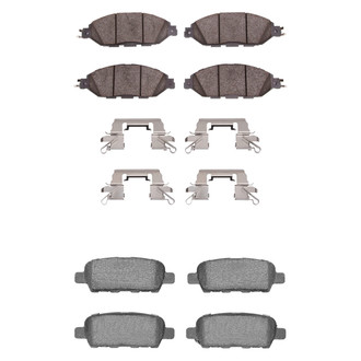 R1 Concepts® - Optimum OEp Front and Rear Brake Pad Set
