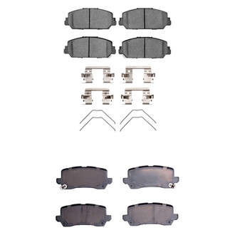 R1 Concepts® - Optimum OEp Front and Rear Brake Pad Set