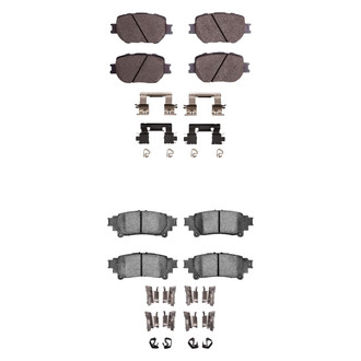 R1 Concepts® - Optimum OEp Front and Rear Brake Pad Set