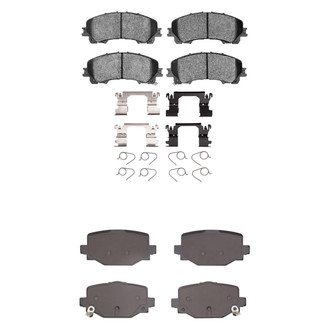 R1 Concepts® - Optimum OEp Front and Rear Brake Pad Set