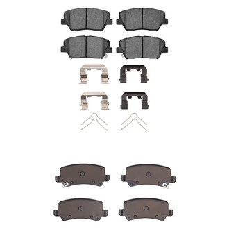 R1 Concepts® - Optimum OEp Front and Rear Brake Pad Set