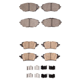 R1 Concepts® - Optimum OEp Front and Rear Brake Pad Set