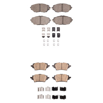 R1 Concepts® - Optimum OEp Front and Rear Brake Pad Set