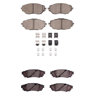 R1 Concepts® - Optimum OEp Front and Rear Brake Pad Set