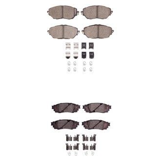 R1 Concepts® - Optimum OEp Front and Rear Brake Pad Set