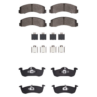 R1 Concepts® - Optimum OEp Front and Rear Brake Pad Set