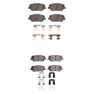 R1 Concepts® - Optimum OEp Front and Rear Brake Pad Set