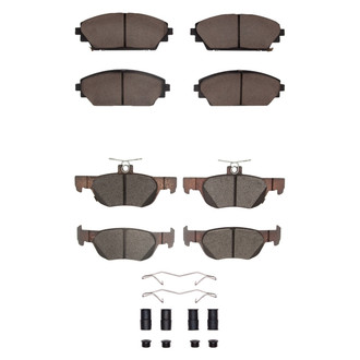 R1 Concepts® - Optimum OEp Front and Rear Brake Pad Set
