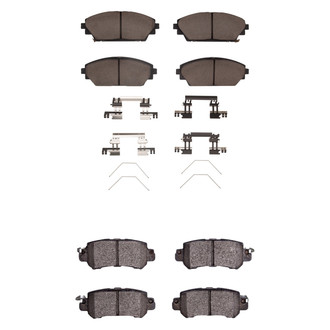 R1 Concepts® - Optimum OEp Front and Rear Brake Pad Set