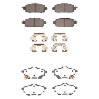 R1 Concepts® - Optimum OEp Front and Rear Brake Pad Set