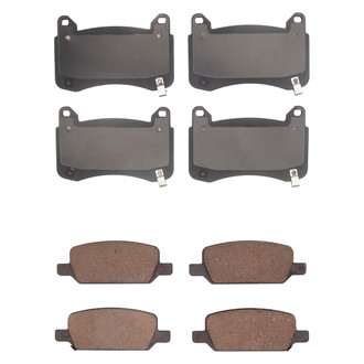 R1 Concepts® - Optimum OEp Front and Rear Brake Pad Set