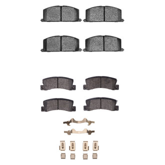 R1 Concepts® - Optimum OEp Front and Rear Brake Pad Set