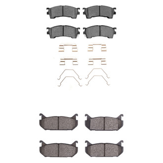 R1 Concepts® - Optimum OEp Front and Rear Brake Pad Set