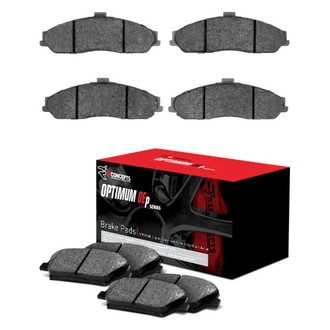 R1 Concepts® - Optimum OEp Front and Rear Brake Pad Set
