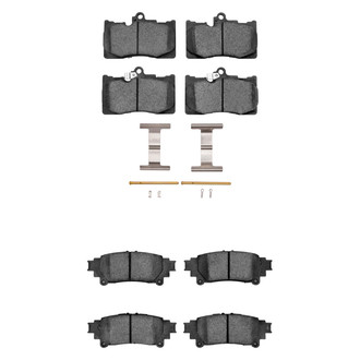 R1 Concepts® - Optimum OEp Front and Rear Brake Pad Set
