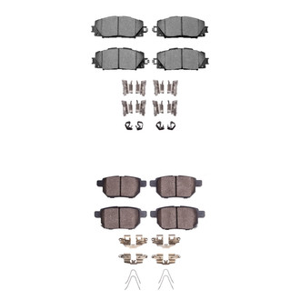 R1 Concepts® - Optimum OEp Front and Rear Brake Pad Set