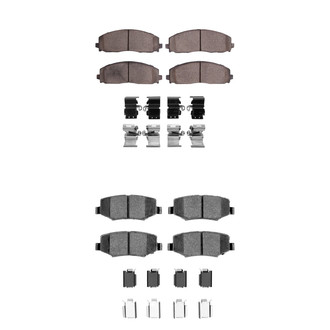 R1 Concepts® - Optimum OEp Front and Rear Brake Pad Set