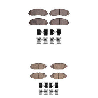 R1 Concepts® - Optimum OEp Front and Rear Brake Pad Set