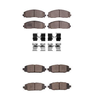 R1 Concepts® - Optimum OEp Front and Rear Brake Pad Set