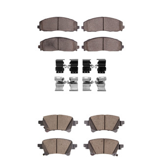 R1 Concepts® - Optimum OEp Front and Rear Brake Pad Set