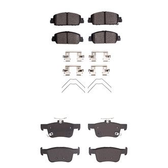 R1 Concepts® - Optimum OEp Front and Rear Brake Pad Set