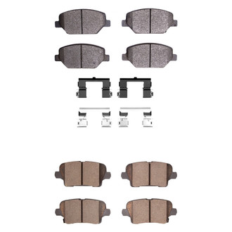 R1 Concepts® - Optimum OEp Front and Rear Brake Pad Set