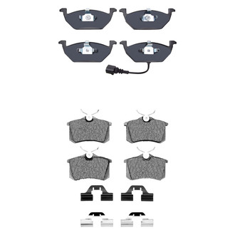 R1 Concepts® - Euro Ceramic Ceramic Front and Rear Brake Pad Set