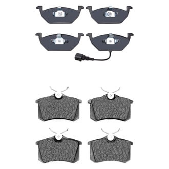 R1 Concepts® - Euro Ceramic Ceramic Front and Rear Brake Pad Set
