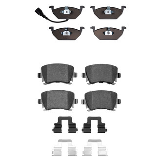 R1 Concepts® - Euro Ceramic Ceramic Front and Rear Brake Pad Set