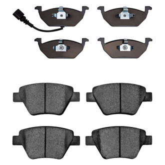 R1 Concepts® - Euro Ceramic Ceramic Front and Rear Brake Pad Set