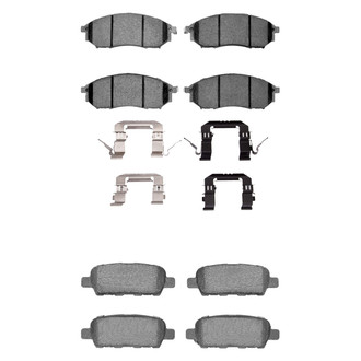 R1 Concepts® - Euro Ceramic Front and Rear Brake Pad Set