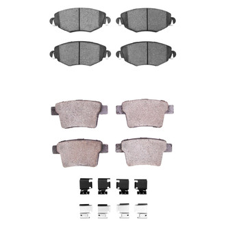 R1 Concepts® - Euro Ceramic Front and Rear Brake Pad Set