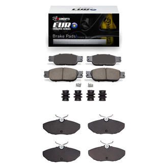 R1 Concepts® - Euro Ceramic Front and Rear Brake Pad Set