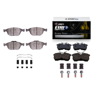 R1 Concepts® - Euro Ceramic Ceramic Front and Rear Brake Pad Set