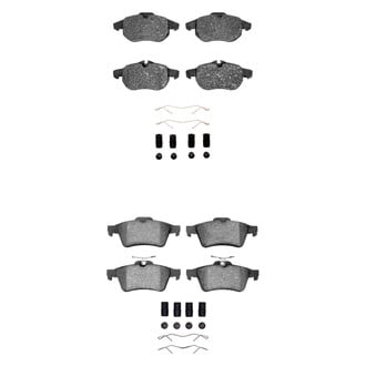 R1 Concepts® - Euro Ceramic Ceramic Front and Rear Brake Pad Set
