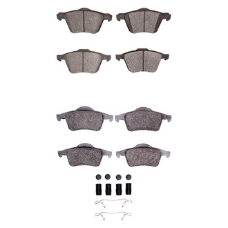 R1 Concepts® - Euro Ceramic Front and Rear Brake Pad Set