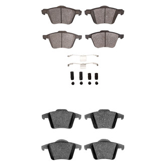 R1 Concepts® - Euro Ceramic Front and Rear Brake Pad Set